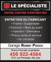 Garage Ronny Pooch - Le Spécialiste